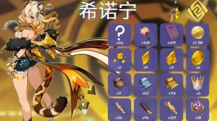 原神希诺宁突破材料有哪些图二 原神希诺宁突破材料有哪些图二