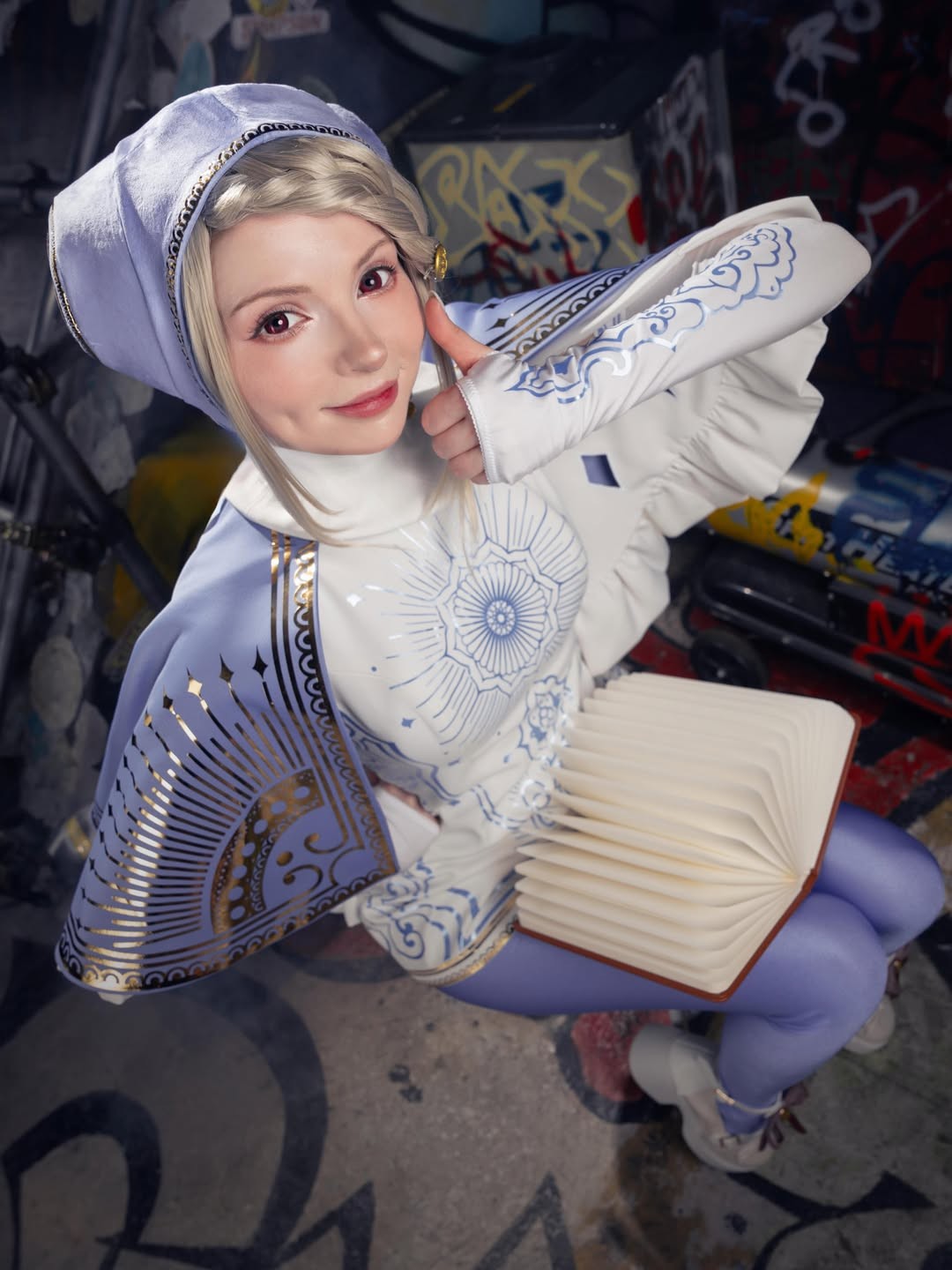 艾什莉体模PeachMilky cos《街头霸王6》英格丽德