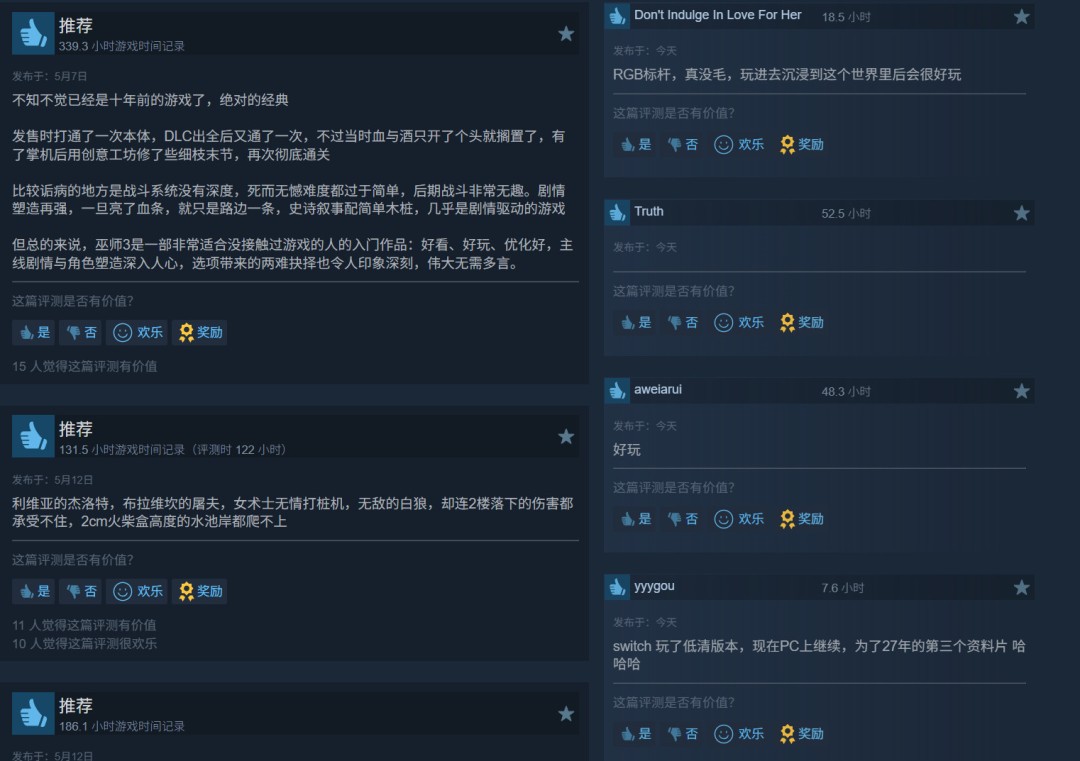 《巫师3》新DLC公布后 Steam在线玩家近期翻了一倍