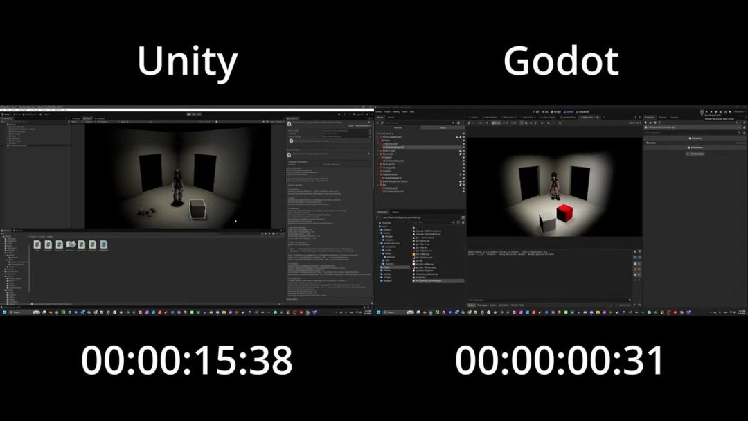 开发者使用Unity与Godot制作同款游戏 测试哪款更好用