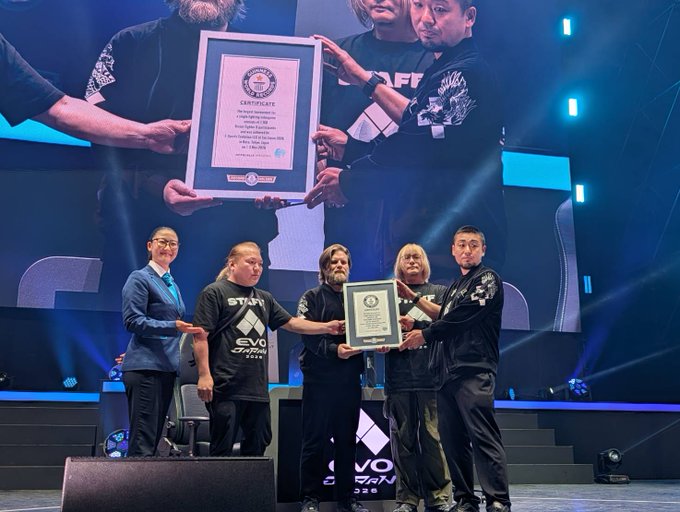 EVOJapan2026《街霸6》创新吉尼斯记录7168名玩家参赛  