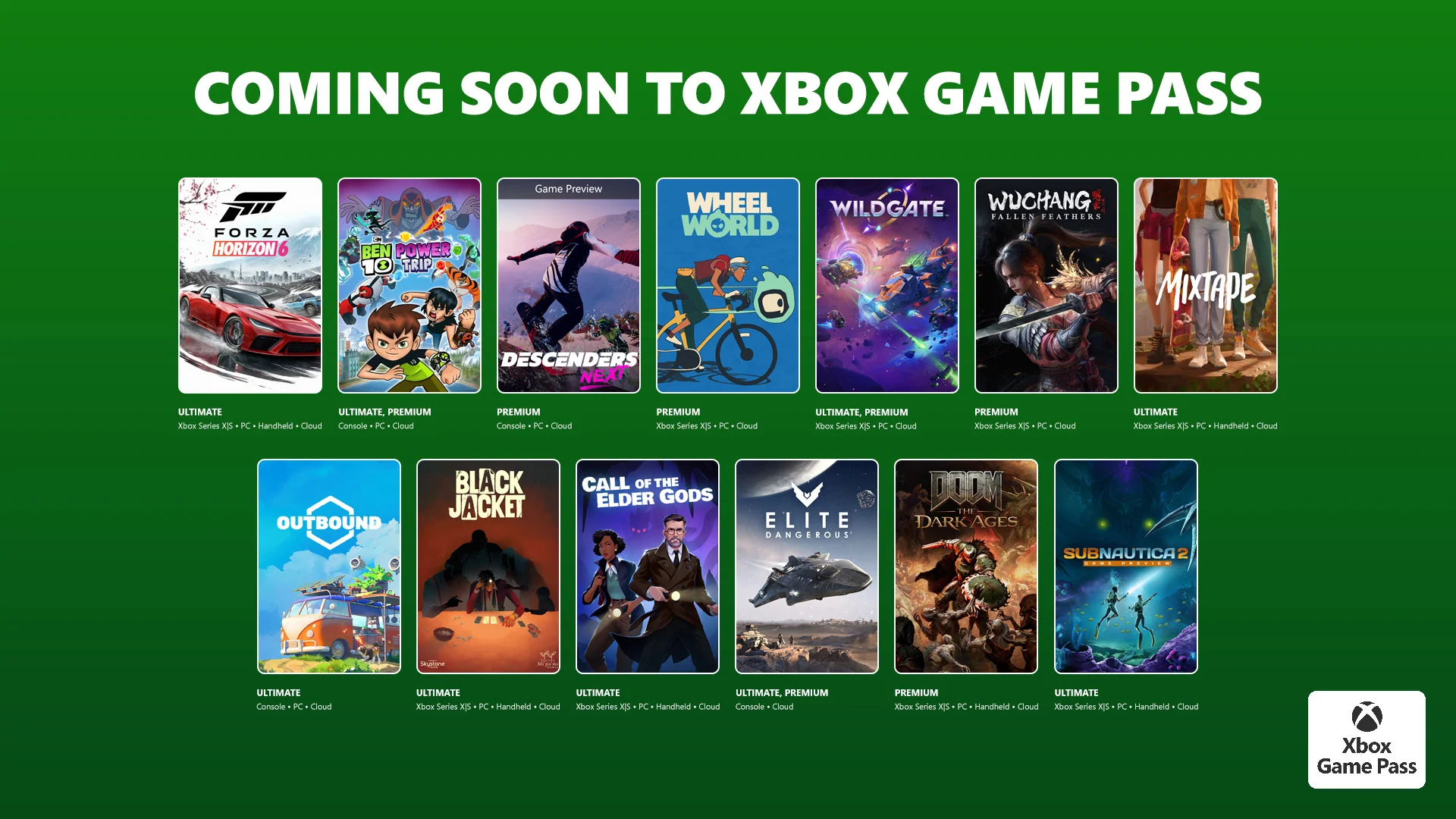 Game Pass 5月上旬游戏公布 《极限竞速:地平线6》领衔