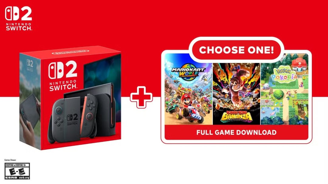 任天堂推出Switch2自选游戏同捆包三款大作任选其一  