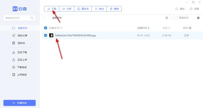  123云盘怎么下载文件