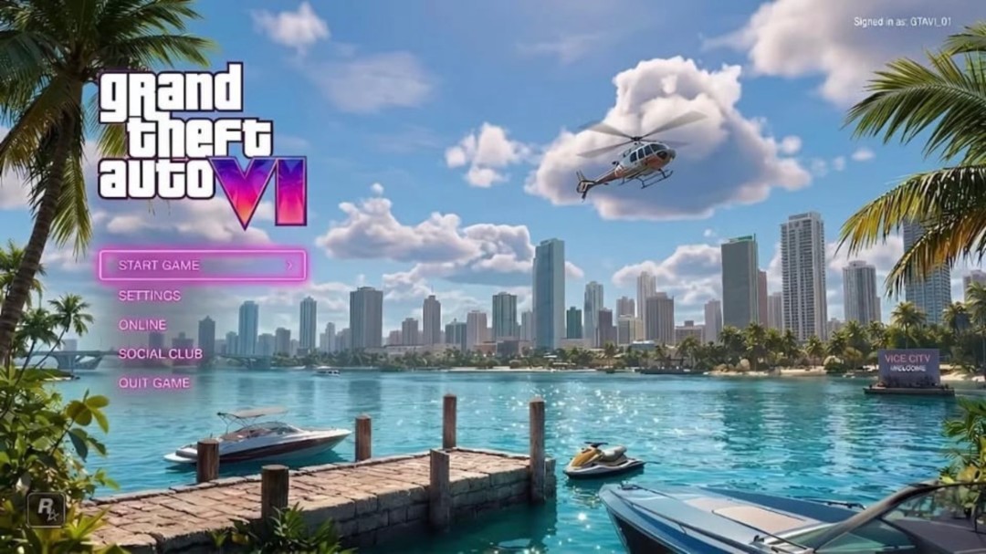 太有感觉了假如《GTA6》主菜单会随着天气和时间变化  