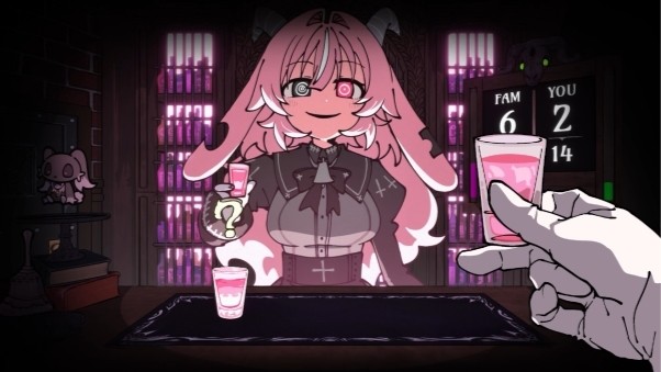 俄罗斯轮盘×豪饮生存×病娇恶魔《酒鬼女神的酒诡》确定将于2026年登陆Steam