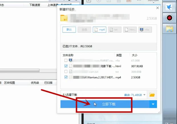  迅雷如何下载BT文件