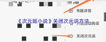  次元姬小说app如何关闭次元说