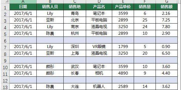  Excel如何一次删除所有空行