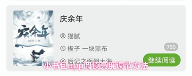  小书包app阅读亮度调节方法
