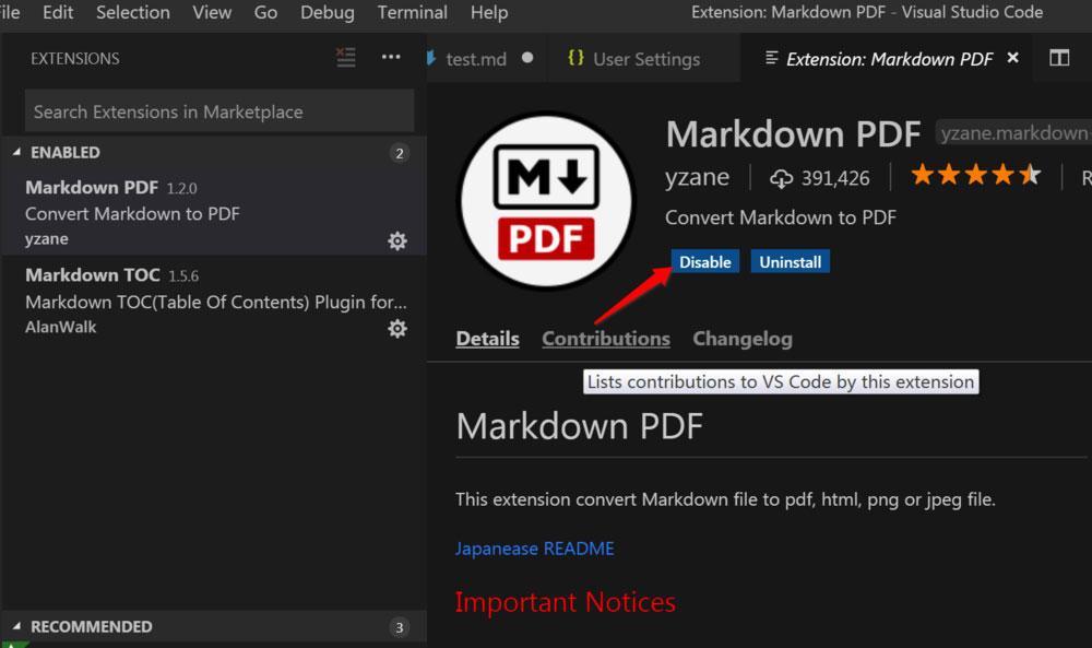 PDF插件转换PDF错误该怎么办  vscode插件Markdown