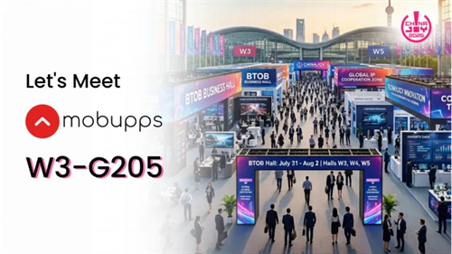 G205  Mobupps确认参展2026ChinaJoyBTOB，链接全球优质流量，就在W3