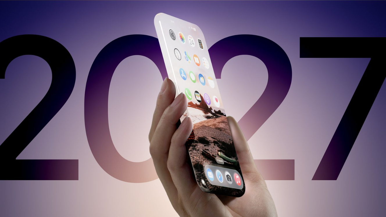 iPhone 20设计曝光：全玻璃机身+四曲面微曲屏 2027年秋季发布